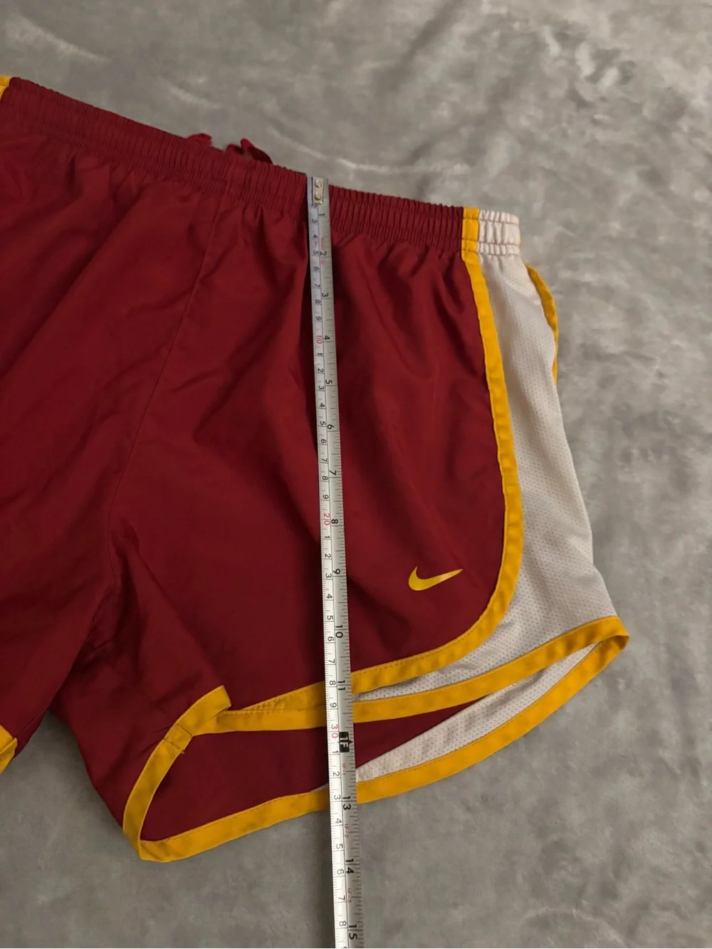 Nike Dri-FIT USC Trojans Red/Gold/White Athletic Shorts Size S